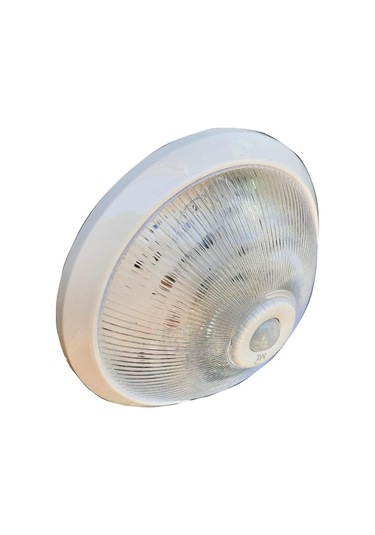 Şanledcfr Sensörlü Tavan 360 Hareket Sensörlü Tavan Armatürü Çift Duylu Lamba Glop-4 Adettir Şeffaf