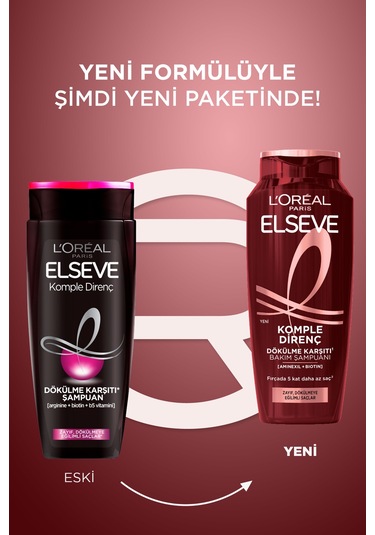 ELSEVE Komple Direnç Dökülme Karşıtı Şampuan 300 ml