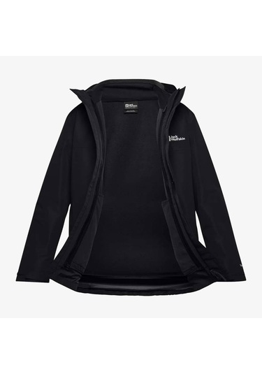 Jack Wolfskin Texapore 3in1 Erkek Siyah Ceket Düz A61864