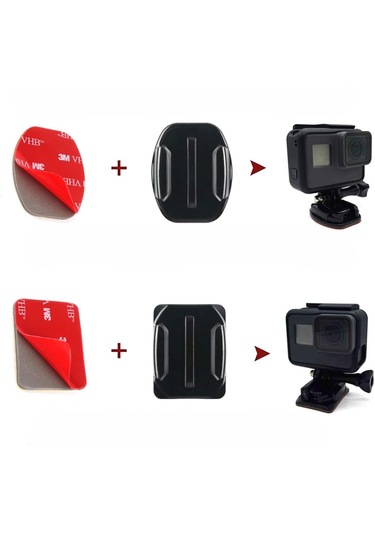 Fimtech Aksiyon Kamera Aparatları 20 Parça Aksesuar Siyah