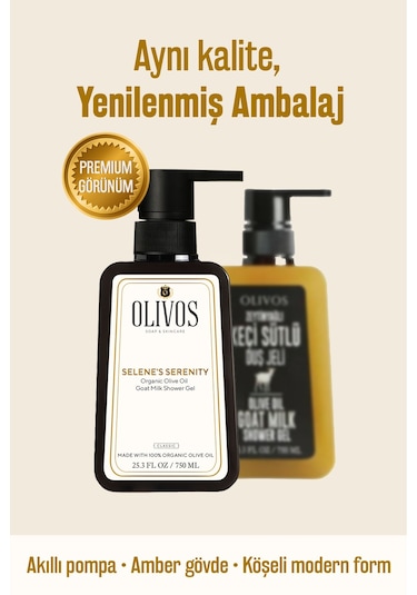 Olivos Saf Zeytinyağlı ve Keçi Sütlü Duş Jeli 750 ML