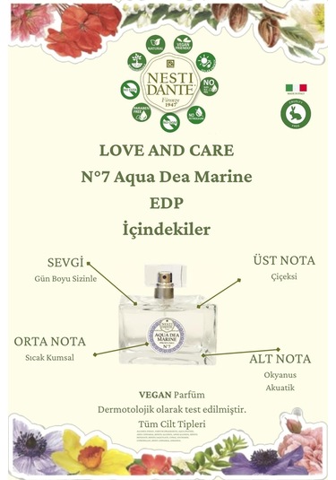Nesti Dante No. 7 Aqua Dea Marine Kadın Parfüm EDP 100 ML