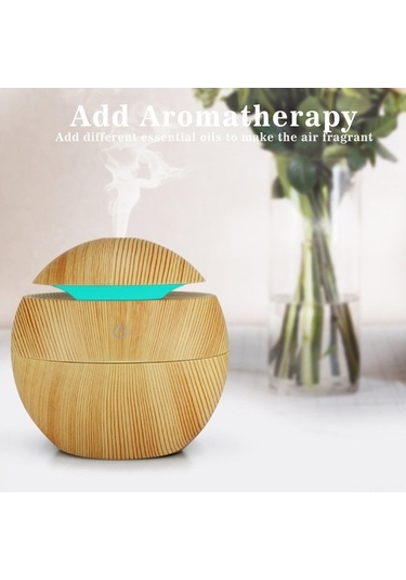 Novahub 130ml Usb Şarjlı Aromaterapi Nemlendirici, 7 Renk Led Işık, Ofis-ev Kullanım İçin Kompakt Cihaz