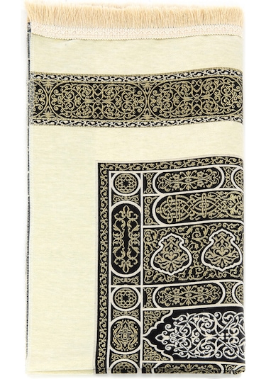 Kabe Desenli Ultra Plus Krem Şönil Seccade 17