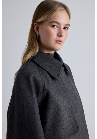 Mari Kruvaze Trenç Kaban Antrasit Antrasit