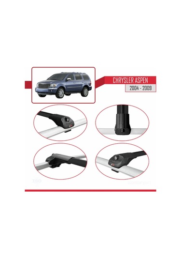 Chrysler Aspen 2004-2009 Arası İle Uyumlu Ace-1 Ara Atkı Tavan Ba