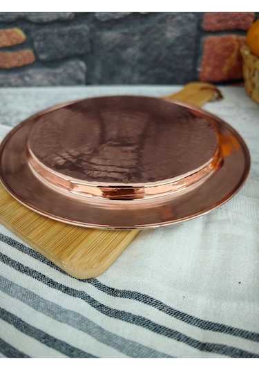 Modabakir Künefe Tabağı, Künefe Tepsisi Bakır 22 Cm