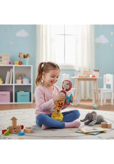 Çocuklar İçin Amigurumi Deniz Kızı Çok Renkli