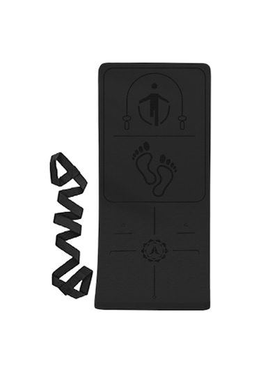 Suntek Atlama İpi Mat Şok Emme Egzersiz Pilates Ev Spor Salonu Siyah