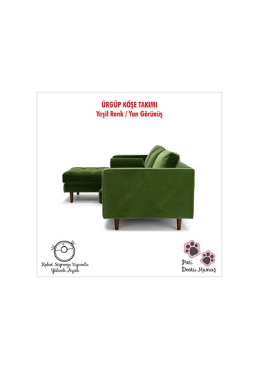Ürgüp Yeşil Modern Köşe Koltuk Takımı Baby Face Yumuşak Leke Tutmaz Kumaş Rahat Köşe Takımı Sol Köşe Yeşil Ürgüp Yeşil Modern Köşe Koltuk Takımı Baby Face Yumuşak Leke Tutmaz Kumaş Rahat Köşe Takımı Sol Köşe Yeşil
