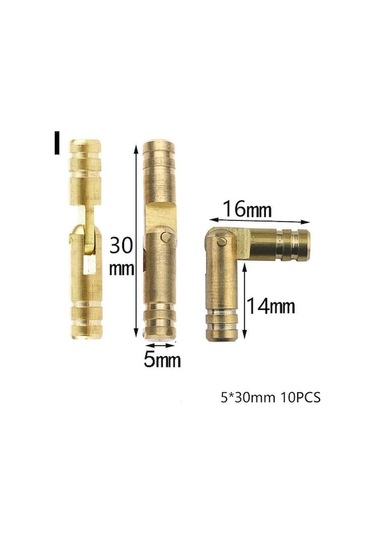10 Adet 1/2 Inç Gizli Menteşeler Pirinç Görünmez Ahşap Kasa Donanım Malzemeleri Küçük Kutu Varil Menteşe 5x30mm 5x30mm