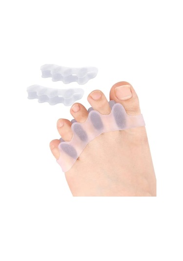 2 Adet 1 Çift Silikon Ayak Ayırıcı Bunion Düzeltici Çekiç Ayak Düzeltici Yumuşak Silikon Malzeme İçin Ayak Ayırma Ayak Bakımı Aracı Koyu Haki
