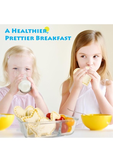 Geeksen 9 Parça Çocuk Sandviç Kesici Ve Kapama Aleti 5 Büyük + 4 Küçük Kalıp Çok Renkli