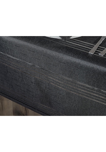 Corvver 26 Parça Dertsiz Masa Örtüsü Takımı Siyah Siyah