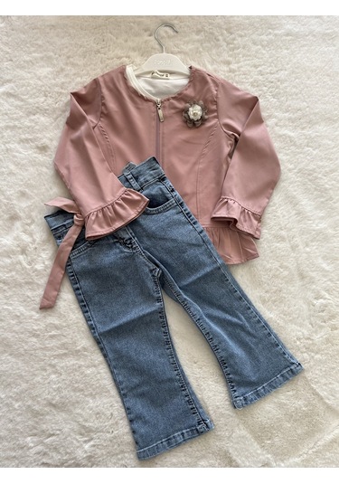 Ceketli Kot Pantolonlu Üçlü Takım SOMON