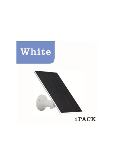 Xuweiwei Beyaz Çift Paket Güneş Şarj Cihazı Düşük Voltajlı Güvenlik Kameraları Micro Usb Usb C Uyumlu Çok Açılı Döner