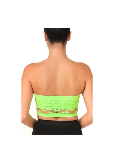 Yeşil Mı Emay 4050 Double Örgü Toparlayıcı Straplez Büstiyer Yeşil