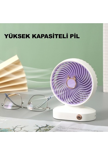 Jialan001 Robeve Mini Masaüstü Vantilatör
