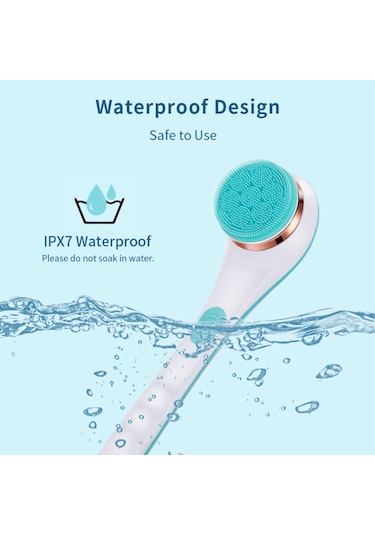 Leezsing 4'ü 1 Arada Çok Amaçlı Banyo Aleti Uzun Saplı Elektrikli Banyo Fırçası Güçle Çalışan Duş Temizleme Fırçası Cihazı-947 Çok Renkli