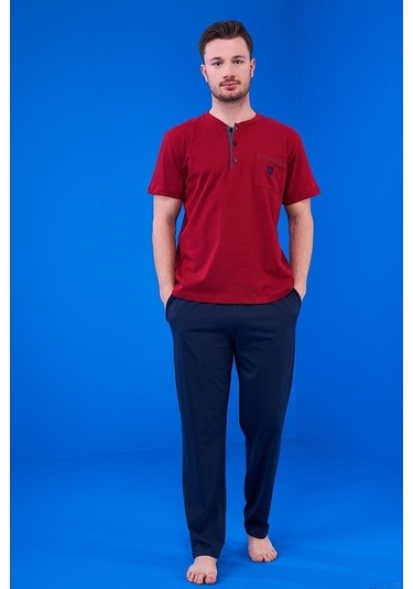 Pjs 23325 Erkek Patlı Şortlu Pijama Takım 3'Lü