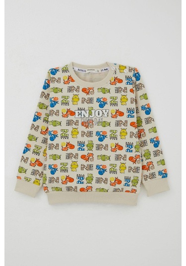 Breeze Erkek Çocuk Eşofman Takımı Zebra Mecarası 1.5-5 Yaş, Krem Krem