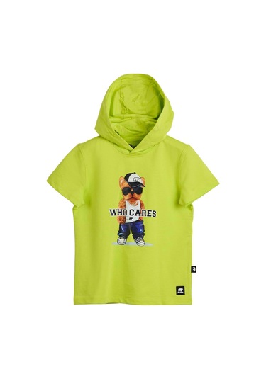 Bad Bear Mood Hoodie Çocuk Sweatshirt-3745 Sulphur Sarı