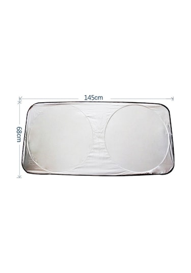 Sones 6'sı 1 Arada Yaz Aksesuarları Kaplamalı Gümüş Araba Güneşlik Kumaş Seti, Rastgele Renk Teslimatı