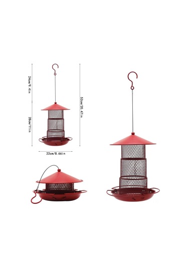 Ximistore9 Dış Mekan Kullanıma Uygun Katlanabilir Kuş Yemleme Aleti - Dayanıklı Malzeme, Kolay Temizlenir, Çoklu Kuş Türünü Çeker