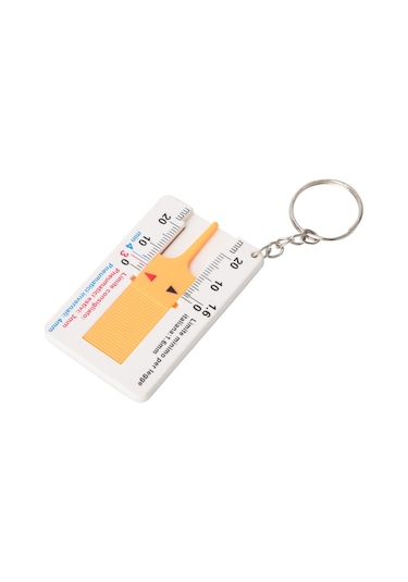 Yaozixa Plastik Lastik Derinlik Ölçer 0-20mm, Keskin Skala, Hassas Okuma, Taşınabilir, Dayanıklı, Kaydırıcı Tasarım