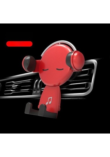 Joyhub For Quality Araba Hava Çıkışı Çok Fonksiyonlu Araba Cep Telefonu Tutucu Kırmızı Vantuzlu T3eke5