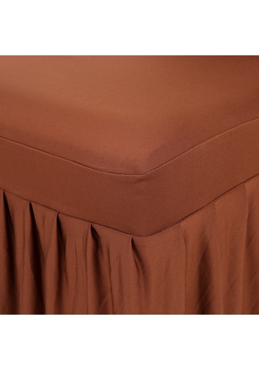 Padalink Pleated Milk Silk Spandex Chair Cover - Elastic, Wrinkle-resistant, Easy To Clean For Weddings, Restaurants, Banquets - Brown Çok Renkli