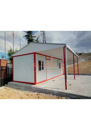 21M² 1+1 Çatı+Verandalı Dış Sac İç Pvc Kaplamalı Konut Konteyner