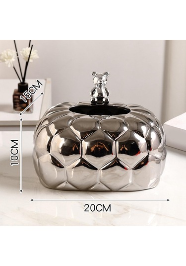 Suntek Tablolar Araba Ofis Argent Için Seramik Mendil Tutucu