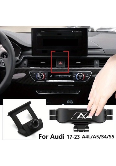 Trendooze Turcoshop11 Audi A4 A5 2006-2024 Telefon Tutucu, Güvenli Ve Dayanıklı Tasarım