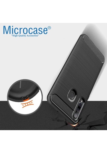 Huawei Honor 20 Lite Brushed Carbon Kilif + Cam (Seç) 364469569