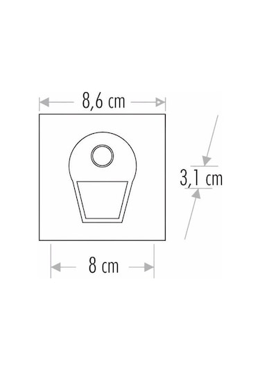 Cata Ct 5170 1w Füme Kasa Sensörlü Led Spot 6400k Beyaz Işık