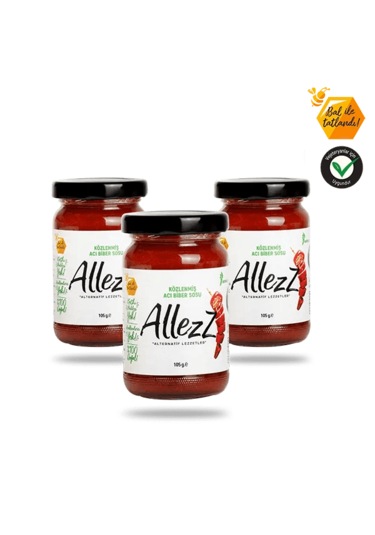 Allezz Közlenmiş Acı Biber Sosu Normal Acı Mild 3 x 105 G