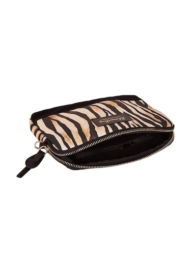 Bloominbag Stripy Tricky Çapraz Askılı Çanta Kahverengi - Siyah