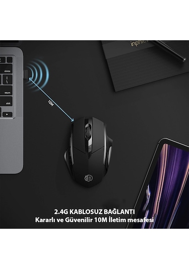 Inphic PM6 Kablosuz Şarj Edilebilir Mouse