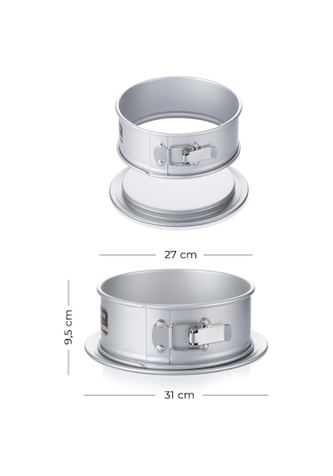 Acar Mate Yuvarlak Kelepçeli Kek Kalıbı -  31 Cm