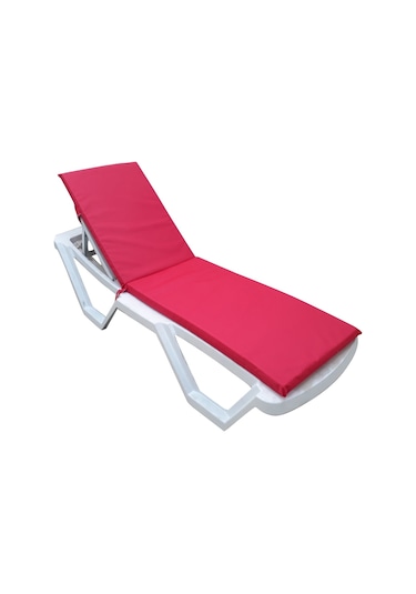 Mirzade Standart Fermuarlı Şezlong Minderi Su Geçirmez Kumaş-pembe