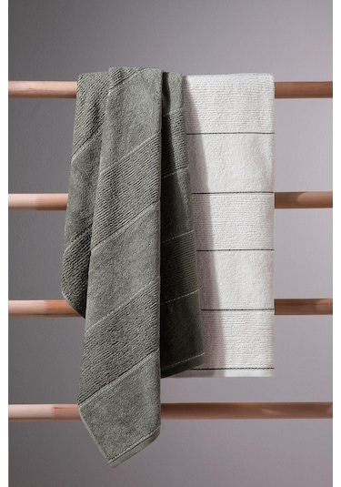 Carmine Bath Olive - Ekstra Yumusak, Modern %100 Pamuk 70X140Cm.