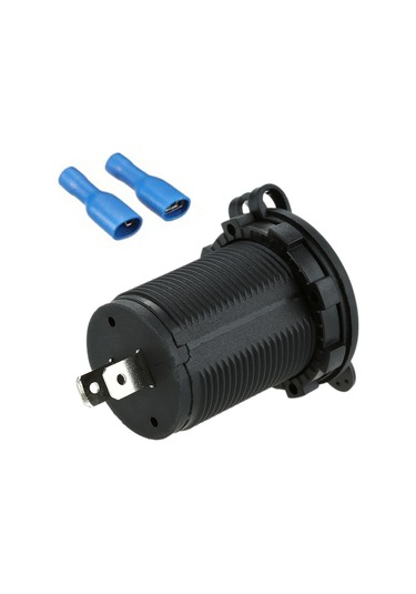 Moveevo Araba Motosiklet Usb Şarj Cihazı, 2 Usb Port 5v 2.1a/1a , Su Geçirmez Kapağı, Mavi Led Işığı, Dc 6-30v Girişi Moveevo Araba Motosiklet Usb Şarj Cihazı, 2 Usb Port 5v 2.1a/1a , Su Geçirmez Kapağı, Mavi Led Işığı, Dc 6-30v Girişi