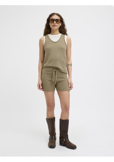 Jack & Jones Kadın Kalin Askili Triko Bluz - Amara - 12275494 Coriander