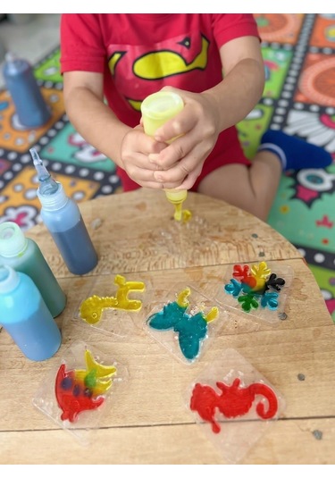 Elf Aqua Gel Su Oyuncak Seti 5 Renk Jel Şişe 6 Kalıp