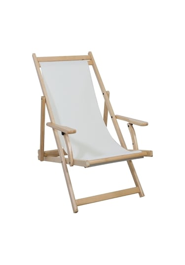 Motoryagmarket Monaco Kademeli Ahşap Şezlong Pvc Gerdirme -Dayanıklı Ve Rahat-