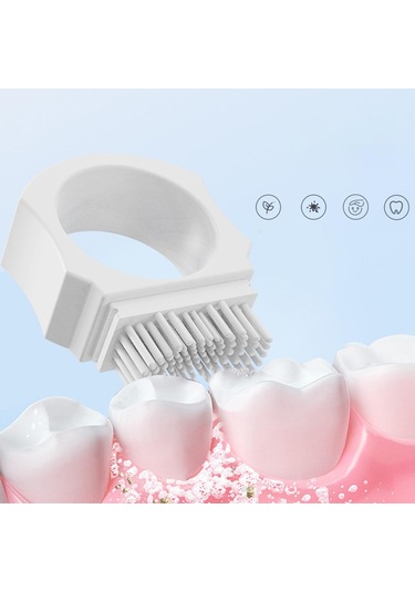 Suntek Çocuklar Parmak Diş Fırçası Erkek Kız Mavi