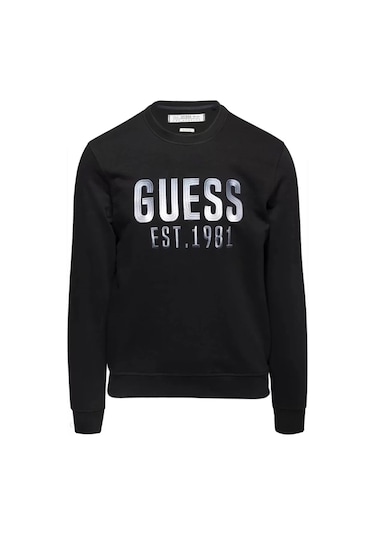 Guess Erkek Siyah Sweatshirt Siyah