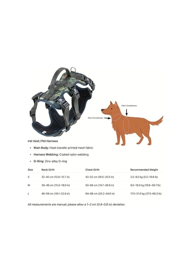 Honeybeeshop L Harness Ayarlanabilir Köpek Tasması Tasma Bandana Yaka Küçük Büyük Irklar İçin Nefes Alabilir Yumuşak Yürüyüş Ekipmanı Altın