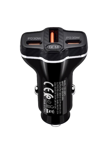 Ally Pd62 2xtype-c + Usb 78w Araç Çakmaklik Hizli Sarj Aleti Araç Sarji